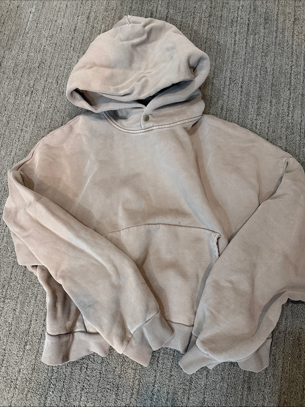 Elwood rectangle hoodie brown size large